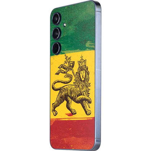 The Lion of Judah Rasta Flag Galaxy A35 5G Skin